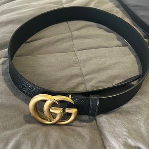 Gucci wide leather belt